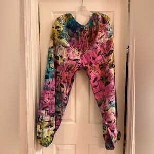 Mushroom Tie Dye jumper pants with packets